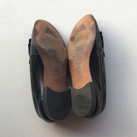 🇨🇭 BALLY | Black Logan Kiltie Tassel Loafers Size 11.5 - Picture 5 of 7